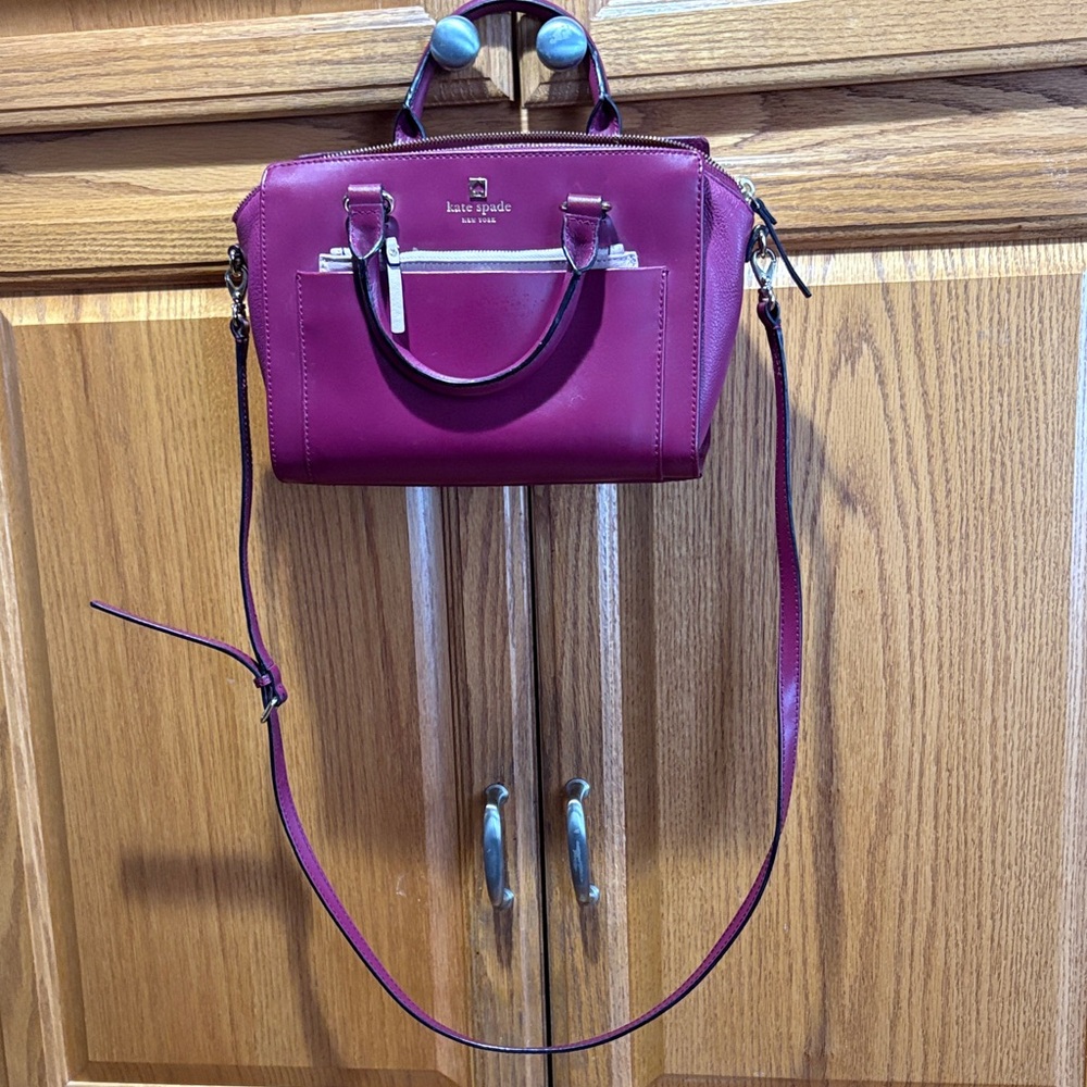 Kate Spade Vibrant Wine Crossbody Bag
